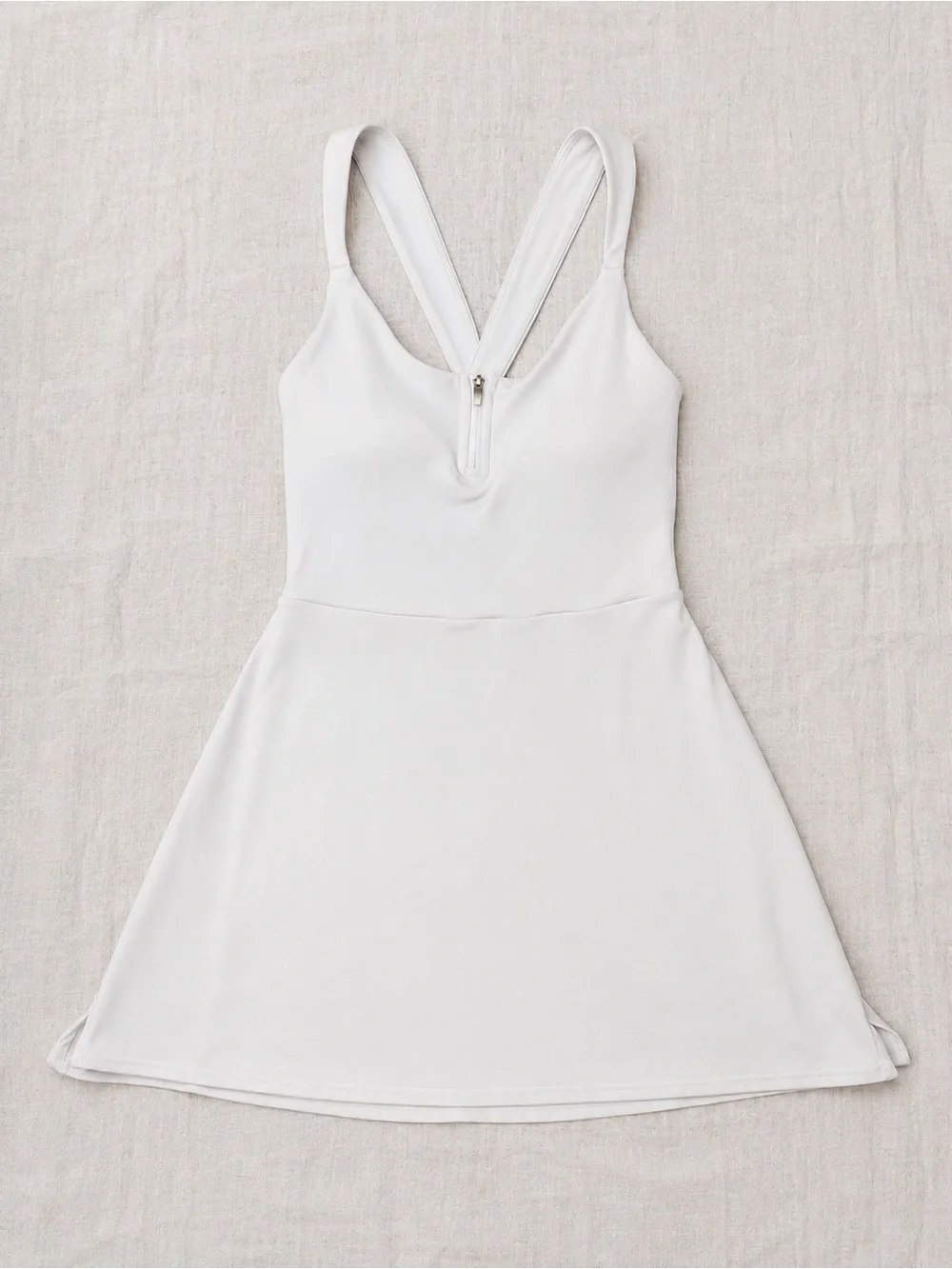 Alo Yoga Alosoft Showcase Tennis Dress Built In Shorts & Bra White Size Small